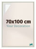 Lyon MDF Cornice a Cassetta 70x100cm Bianco Opaco Davanti Dimensione | Yourdecoration.it