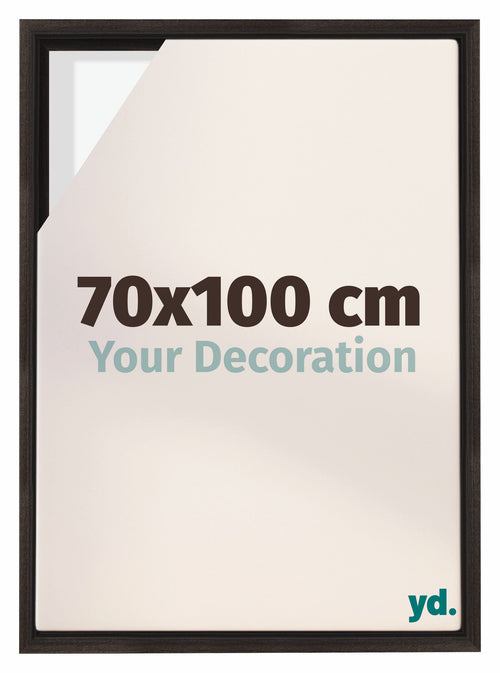 Lyon MDF Cornice a Cassetta 70x100cm Quercia Scura Davanti Dimensione | Yourdecoration.it