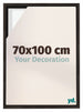 Lyon MDF Cornice a Cassetta 70x100cm Quercia Scura Davanti Dimensione | Yourdecoration.it