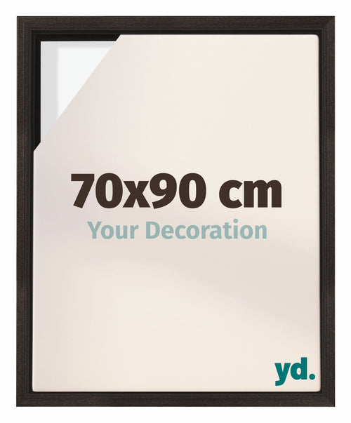 Lyon MDF Cornice a Cassetta 70x90cm Quercia Scura Davanti Dimensione | Yourdecoration.it