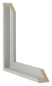 Lyon MDF Cornice a Cassetta Argento Opaco Intersezione | Yourdecoration.it