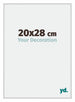 Miami Alluminio Cornice 20x28cm Argento Opaco Davanti Dimensione | Yourdecoration.it
