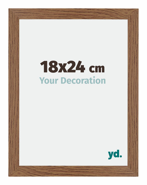 Mura MDF Cornice 18x24cm Rovere Rustico Davanti Dimensione | Yourdecoration.it