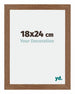 Mura MDF Cornice 18x24cm Rovere Rustico Davanti Dimensione | Yourdecoration.it