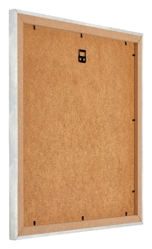 Mura MDF Cornice 20x20cm Argento Lucido Vintage Retro Obliquo | Yourdecoration.it