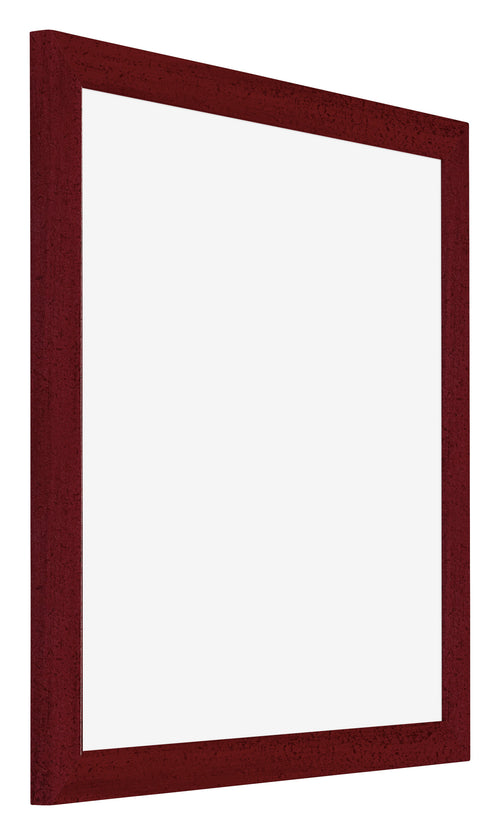 Mura MDF Cornice 20x20cm Vino Rosso Spazzato Davanti Obliquo | Yourdecoration.it