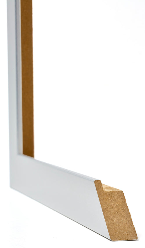 Mura MDF Cornice 20x25cm Alluminio Spazzolato Dettaglio Intersezione | Yourdecoration.it
