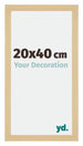 Mura MDF Cornice 20x40cm Acero Decorativo Davanti Dimensione | Yourdecoration.it