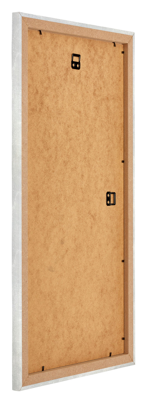 Mura MDF Cornice 20x40cm Argento Lucido Vintage Retro Obliquo | Yourdecoration.it