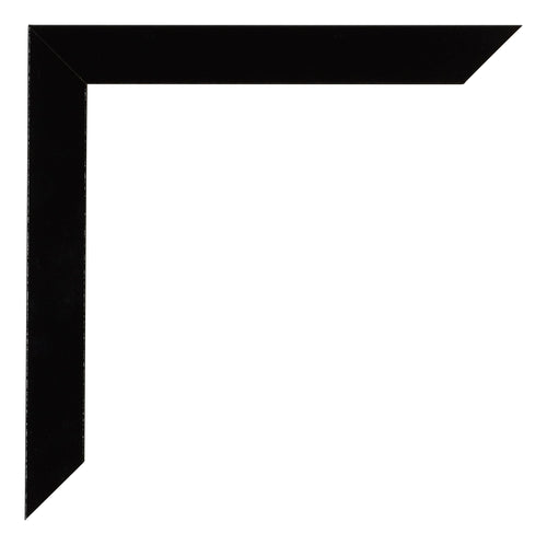Mura MDF Cornice 20x40cm Nero Lucente Dettaglio Angolo | Yourdecoration.it