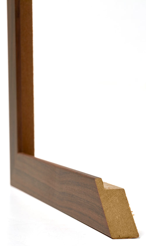 Mura MDF Cornice 21x29 7cm Noce Scuro Dettaglio Intersezione | Yourdecoration.it