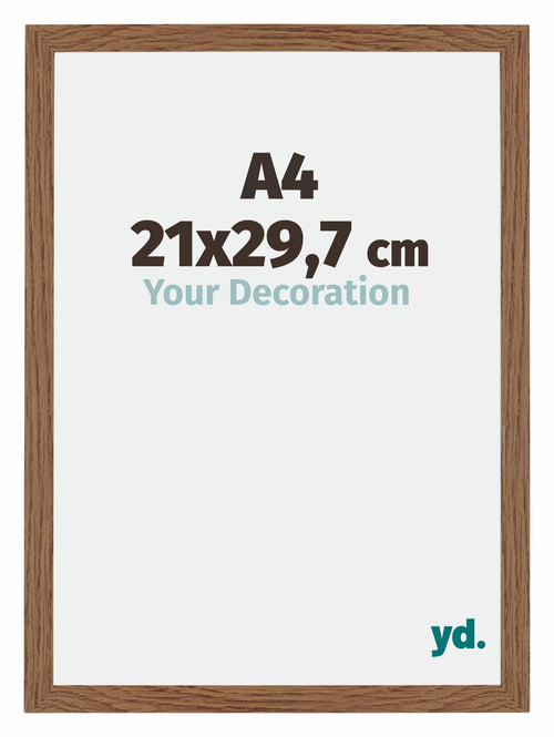 Mura MDF Cornice 21x29 7cm Rovere Rustico Davanti Dimensione | Yourdecoration.it