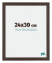 Mura MDF Cornice 24x30cm Quercia Scura Davanti Dimensione | Yourdecoration.it