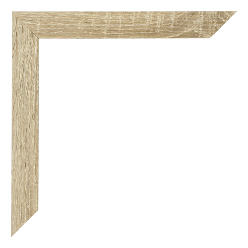 Mura MDF Cornice 24x32cm Grana Di Legno Nero Dettaglio Angolo | Yourdecoration.it
