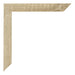Mura MDF Cornice 24x32cm Grana Di Legno Nero Dettaglio Angolo | Yourdecoration.it