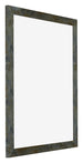 Mura MDF Cornice 25x30cm Blu Oro Fondente Davanti Obliquo | Yourdecoration.it