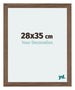 Mura MDF Cornice 28x35cm Noce Scuro Davanti Dimensione | Yourdecoration.it