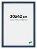 Mura MDF Cornice 30x42cm Blu Scuro Spazzato Davanti Dimensione | Yourdecoration.it