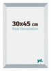 Mura MDF Cornice 30x45cm Alluminio Spazzolato Davanti Dimensione | Yourdecoration.it