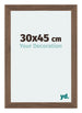 Mura MDF Cornice 30x45cm Noce Scuro Davanti Dimensione | Yourdecoration.it