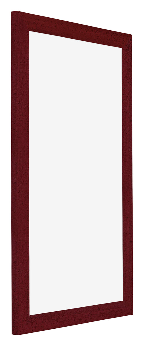 Mura MDF Cornice 30x50cm Vino Rosso Spazzato Davanti Obliquo | Yourdecoration.it