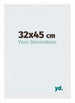 Mura MDF Cornice 32x45cm Blanco Muy Brillante Davanti Dimensione | Yourdecoration.it