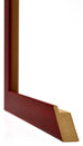 Mura MDF Cornice 35x35cm Vino Rosso Spazzato Dettaglio Intersezione | Yourdecoration.it