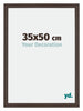 Mura MDF Cornice 35x50cm Quercia Scura Davanti Dimensione | Yourdecoration.it