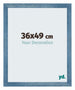 Mura MDF Cornice 36x49cm Claro Azul Barrido Davanti Dimensione | Yourdecoration.it