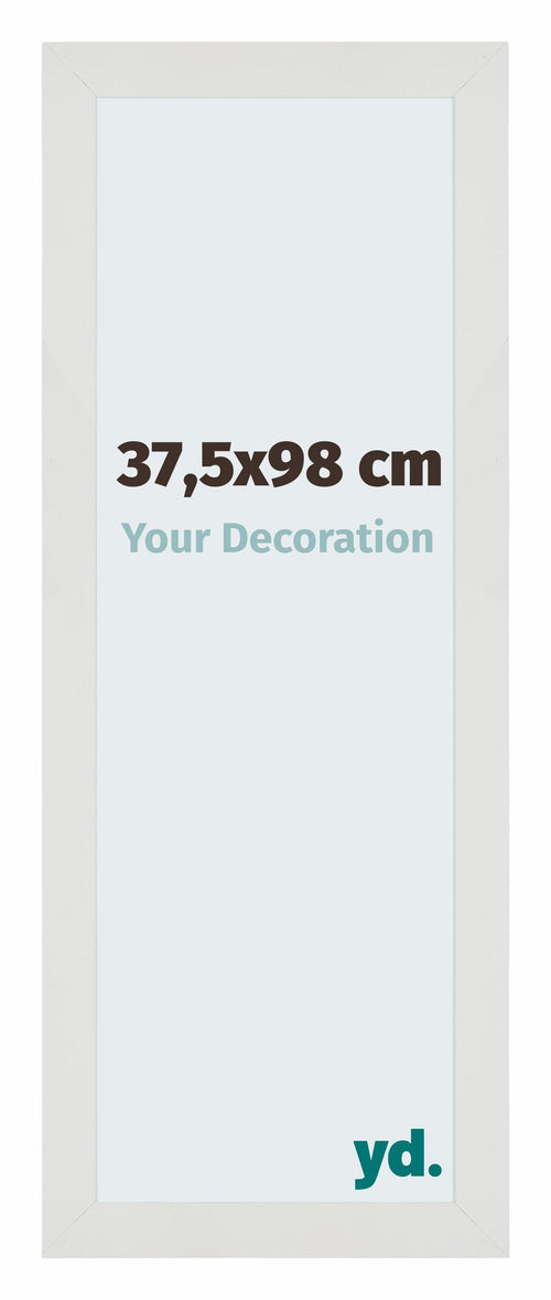 Mura MDF Cornice 37 5x98cm Bianco Opaco Davanti Dimensione | Yourdecoration.it