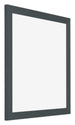 Mura MDF Cornice 40x40cm Antracite Davanti Obliquo | Yourdecoration.it
