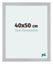 Mura MDF Cornice 40x50cm Argento Opaco Davanti Dimensione | Yourdecoration.it