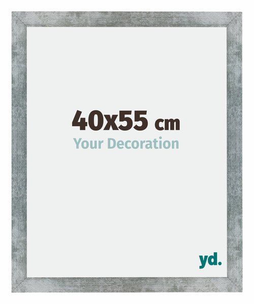 Mura MDF Cornice 40x55cm Ferro Spazzato Davanti Dimensione | Yourdecoration.it