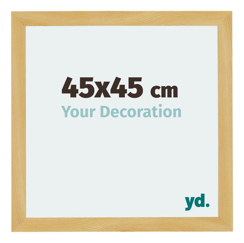 Mura MDF Cornice 45x45cm Pino Decorativo Davanti Dimensione | Yourdecoration.it