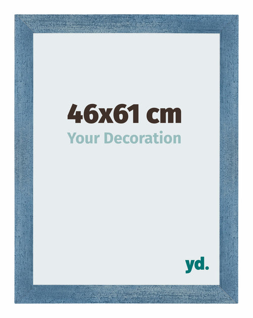 Mura MDF Cornice 46x61cm Claro Azul Barrido Davanti Dimensione | Yourdecoration.it