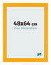 Mura MDF Cornice 48x64cm Giallo Davanti Dimensione | Yourdecoration.it