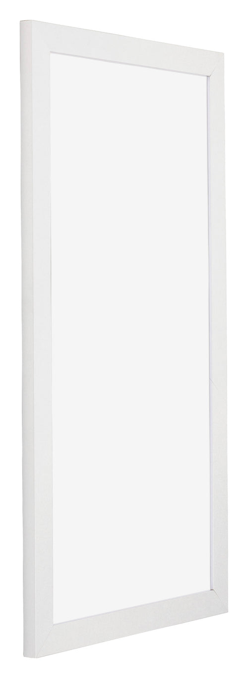 Mura MDF Cornice 50x100cm Bianco Lucente Davanti Obliquo | Yourdecoration.it