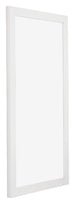 Mura MDF Cornice 50x100cm Bianco Lucente Davanti Obliquo | Yourdecoration.it