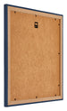 Mura MDF Cornice 50x50cm Blu Scuro Spazzato Retro Obliquo | Yourdecoration.it
