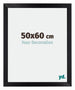 Mura MDF Cornice 50x60cm Nero Opaco Davanti Dimensione | Yourdecoration.it