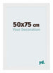 Mura MDF Cornice 50x75cm Bianco Lucente Davanti Dimensione | Yourdecoration.it