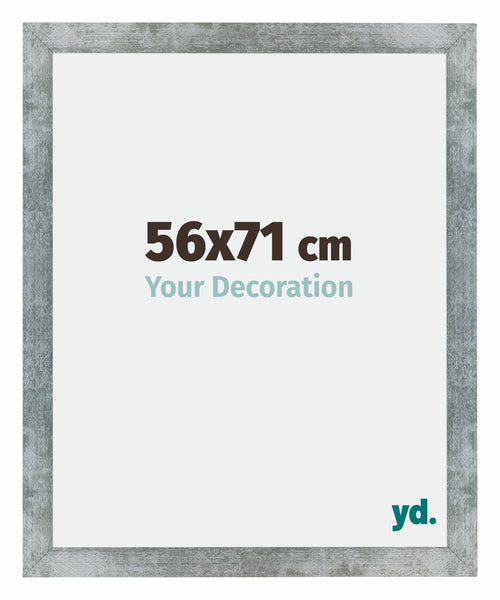 Mura MDF Cornice 56x71cm Ferro Spazzato Davanti Dimensione | Yourdecoration.it