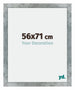 Mura MDF Cornice 56x71cm Ferro Spazzato Davanti Dimensione | Yourdecoration.it