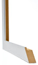 Mura MDF Cornice 60x60cm Alluminio Spazzolato Dettaglio Intersezione | Yourdecoration.it