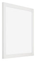 Mura MDF Cornice 60x60cm Bianco Lucente Davanti Obliquo | Yourdecoration.it