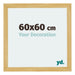 Mura MDF Cornice 60x60cm Pino Decorativo Davanti Dimensione | Yourdecoration.it