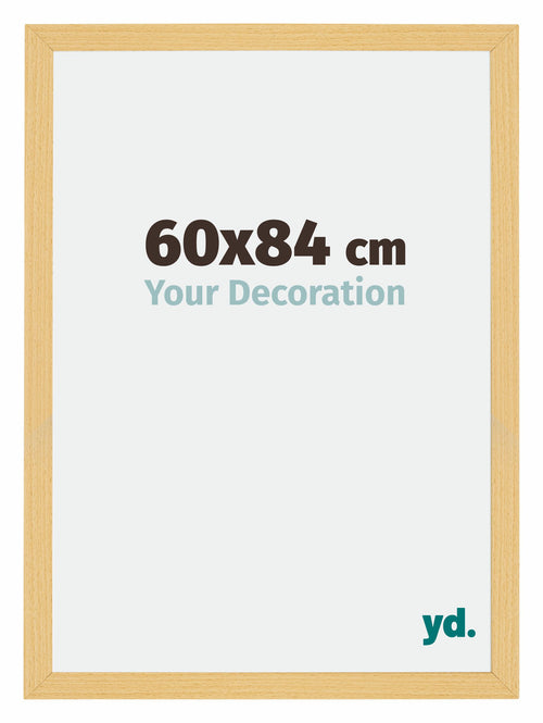 Mura MDF Cornice 60x84cm Faggio Decorativo Davanti Dimensione | Yourdecoration.it