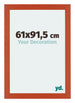 Mura MDF Cornice 61x91 5cm Arancione Davanti Dimensione | Yourdecoration.it