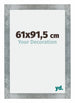 Mura MDF Cornice 61x91 5cm Ferro Spazzato Davanti Dimensione | Yourdecoration.it