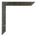 Mura MDF Cornice 67x98cm Blu Oro Fondente Dettaglio Angolo | Yourdecoration.it